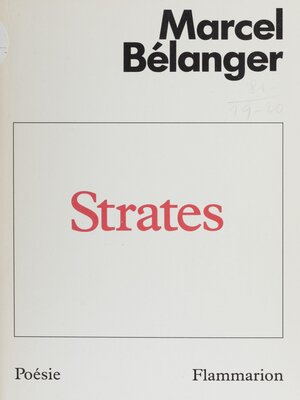 cover image of Strates